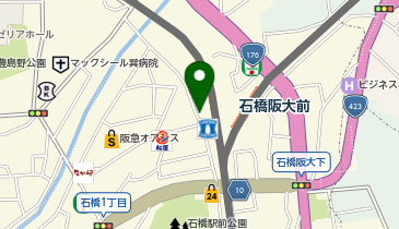 アイスは別腹 石橋駅前店の地図画像