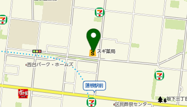 スギドラッグ 蓮根店の地図画像