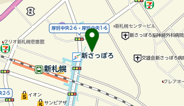 宮田屋 Bivi新さっぽろ店の地図画像