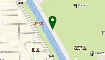 賀茂川半木の道の地図画像