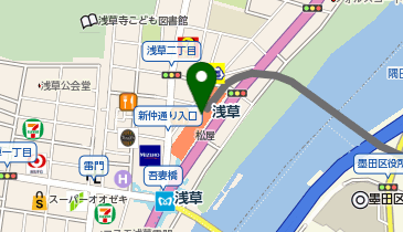 喜田家 松屋浅草店の地図画像