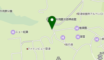 草津温泉ひもかわうどん釜吉の地図画像