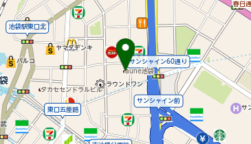 エステティック ミス・パリ 池袋店の地図画像