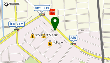 1/3HUMBURGER FACTORY(サンブンノイチ ハンバーガー ファクトリー) 野々市店の地図画像