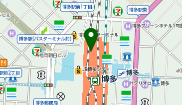 濱かつ マイング博多店の地図画像