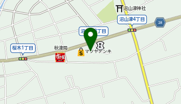 サンキューカット 秋津店の地図画像