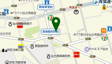 浜本工芸 仙台ショールームの地図画像