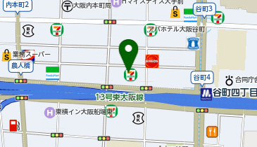 浜本工芸 大阪ショールームの地図画像