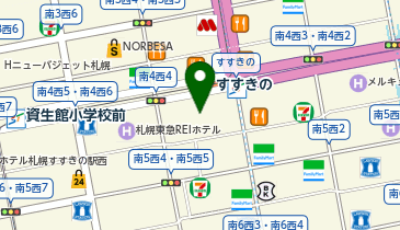 大地ノ青果店 buon appetito(ボナ ペティート) ココノススキノ店の地図画像