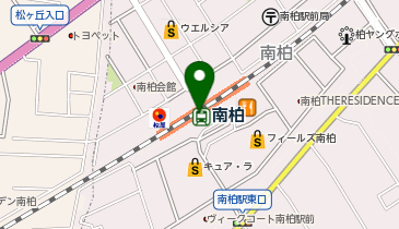 すき家 南柏駅前店の地図画像