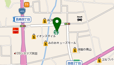 ビューティーアイラッシュ みのおキューズモール店の地図画像
