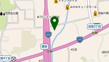 shop in(ショップ イン) みのおキューズモール店の地図画像
