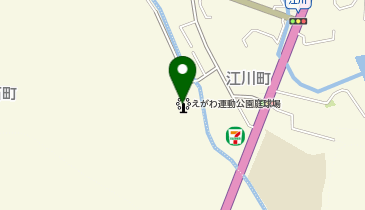 えがわ運動公園庭球場の地図画像