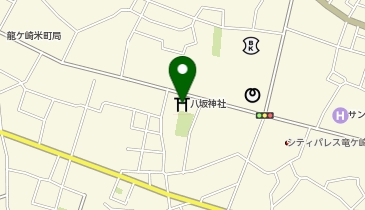 龍ヶ崎八坂神社の地図画像