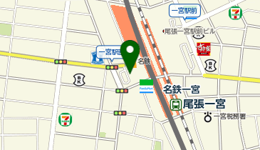 名鉄一宮駅西口 タクシー乗り場の地図画像