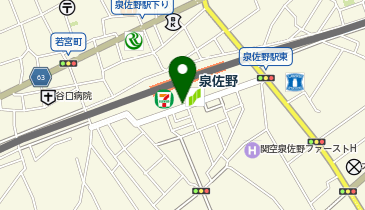 泉佐野駅東口 タクシー乗り場の地図画像