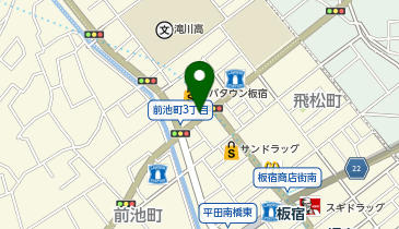 板宿ダイエー タクシー乗り場の地図画像