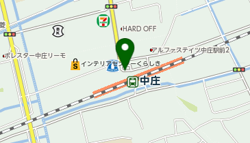 中庄駅北口 タクシー乗り場の地図画像