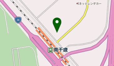 南千歳駅 タクシー乗り場の地図画像