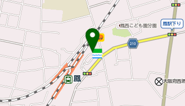 鳳駅東口 タクシー乗り場の地図画像
