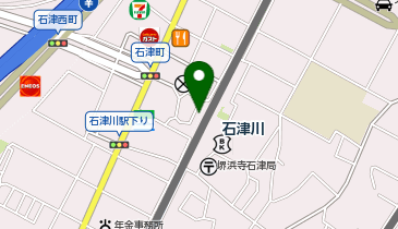 石津川駅 タクシー乗り場の地図画像