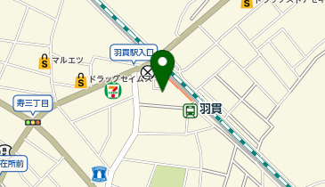羽貫駅 タクシー乗り場の地図画像