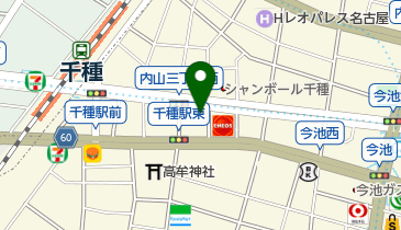 ジャパンレンタカー 今池店の地図画像