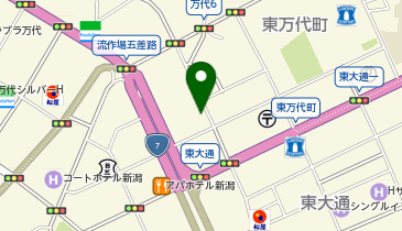 鰻の成瀬 新潟駅前東大通店の地図画像