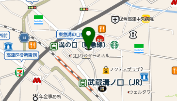 バーガーキングR 溝の口駅前店の地図画像