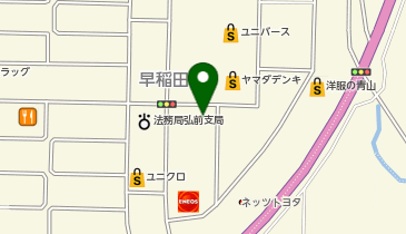 鰻の成瀬 弘前店の地図画像