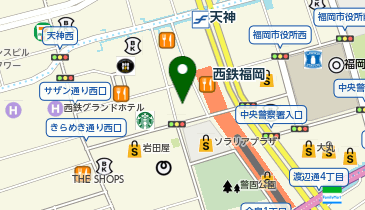 オーマイグラス 天神VIORO店の地図画像