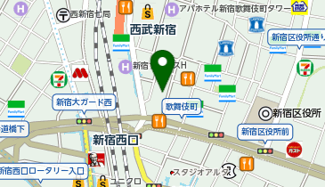 鳥ごころ 新宿店の地図画像