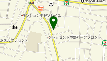 中野Vスタジオの地図画像