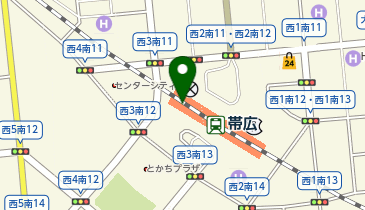 カレーショップ インデアン エスタ帯広店の地図画像