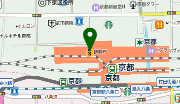 サマンサタバサ ジェイアール京都伊勢丹店の地図画像