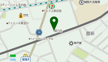 菜乃花の地図画像