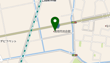 黒埼地区公民館の地図画像