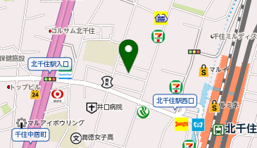 からあげ専門店 鶏笑 北千住店の地図画像