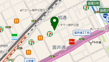 どんぶり次郎 三宮駅東店の地図画像