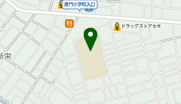 草加市立清門小学校の地図画像