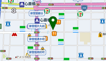 SALOMON STORE OSAKA SHINSAIBASHI(サロモンストア大阪心斎橋)の地図画像