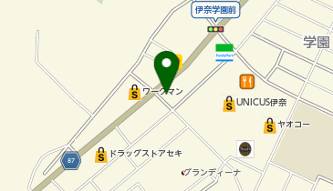 フライングガーデン 伊奈学園前店の地図画像