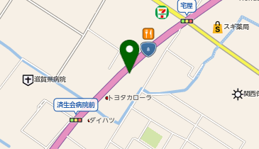 豚丼信玄 栗東店の地図画像