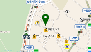 LUNA EARTH(ルナ アース) 原宿店の地図画像
