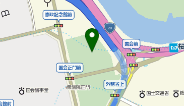 日本水準原点の地図画像