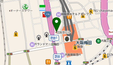 nail salon tete(ネイルサロンテテ) 梅田店の地図画像