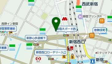 Zina(ジーナ) 新宿店の地図画像
