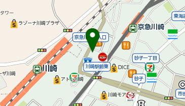 Zina(ジーナ) 川崎店の地図画像