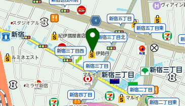 鶏撰 伊勢丹新宿店の地図画像