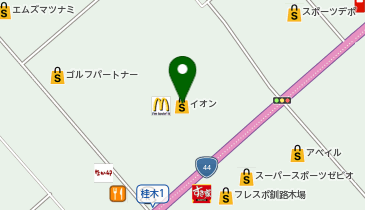 PRIZE SPOT PALO(プライズ スポット パロ) イオン釧路店の地図画像